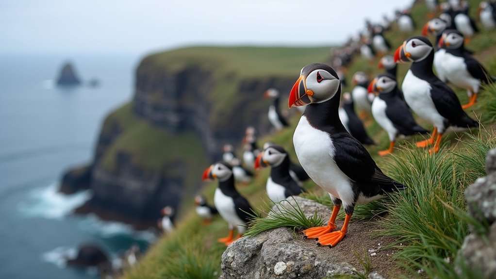 puffin watching at sumburgh