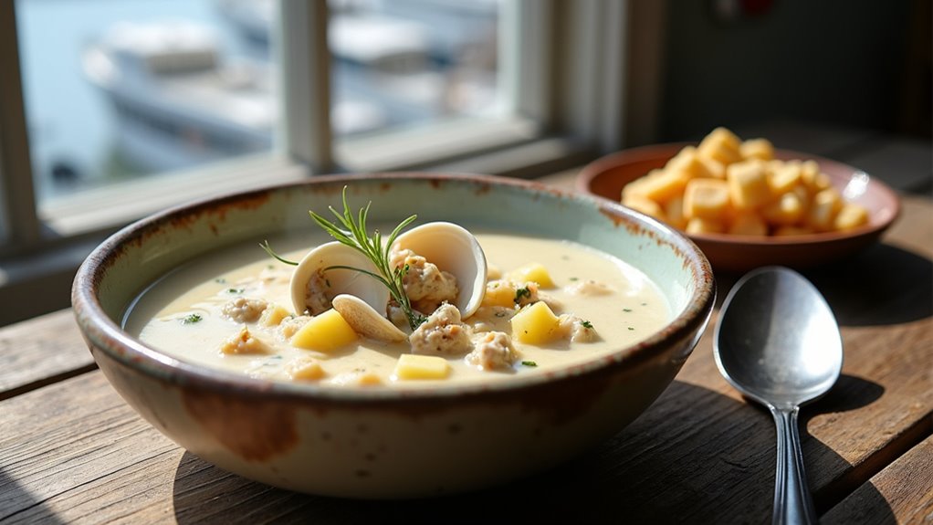regional creamy clam soup