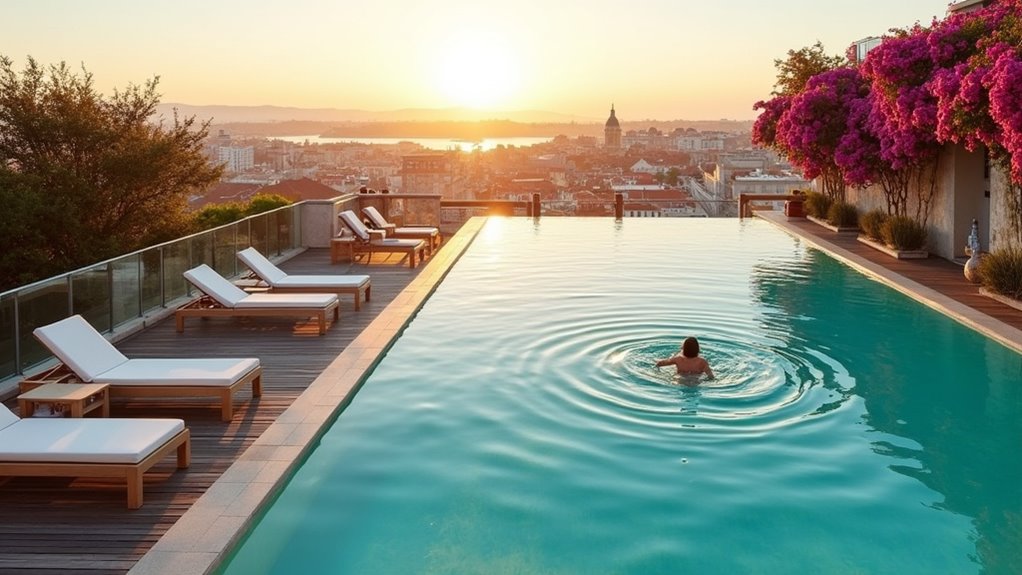 rooftop view historic charm