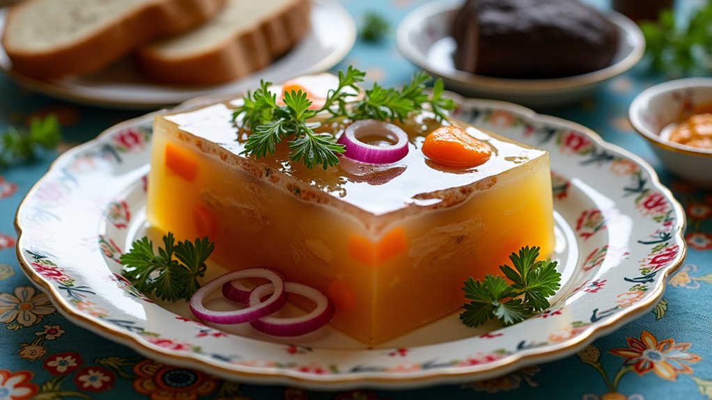 russian festive meat aspic