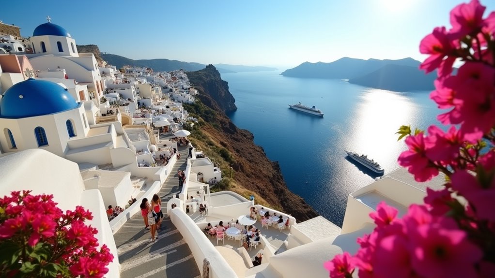 santorini fira harbor tour