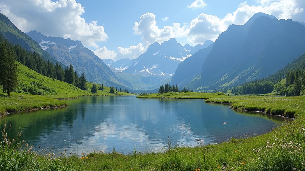scenic valleys and tarns