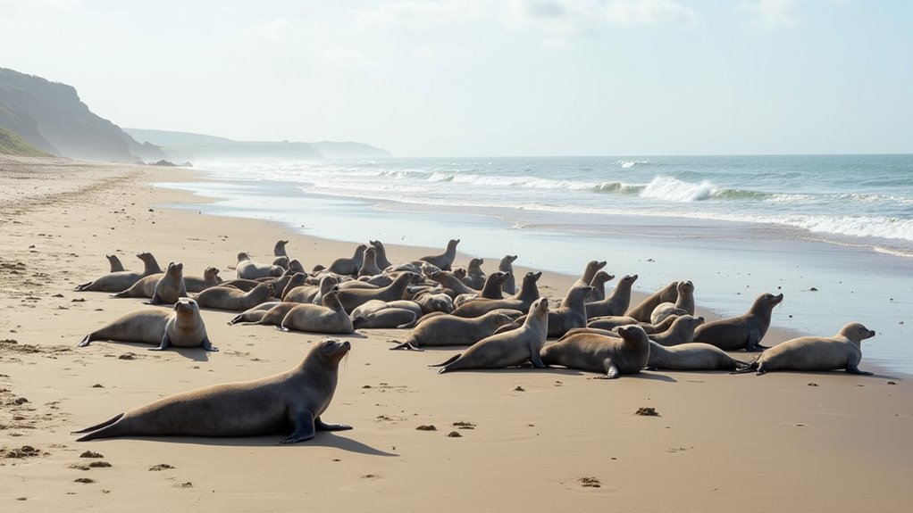 seal spotting at waxham beach