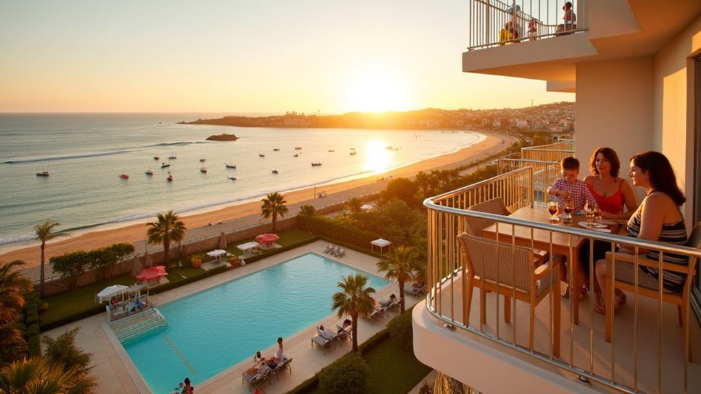 seaside family retreat accommodations