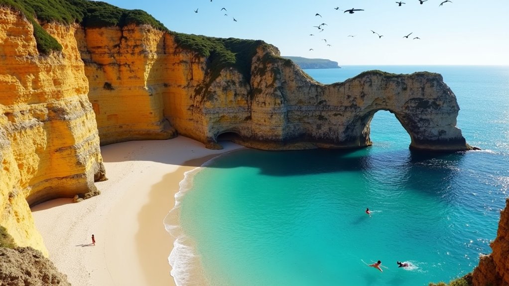 secluded beaches and swimming