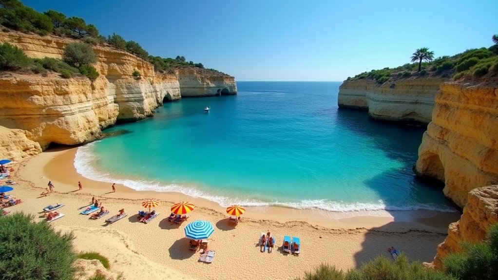 secluded beaches warm climate