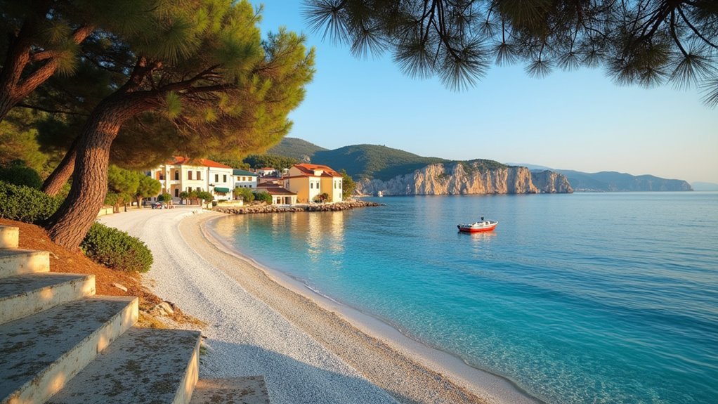 secluded coves clear waters