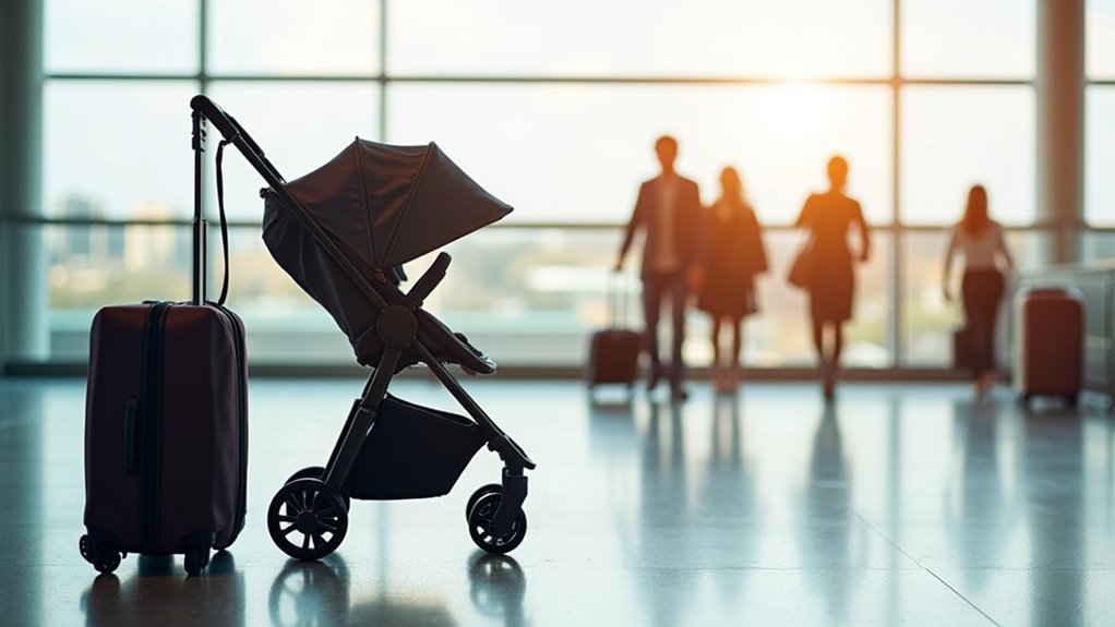 self folding compact travel stroller