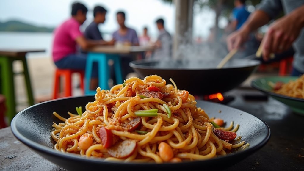 smoky wok fried noodles