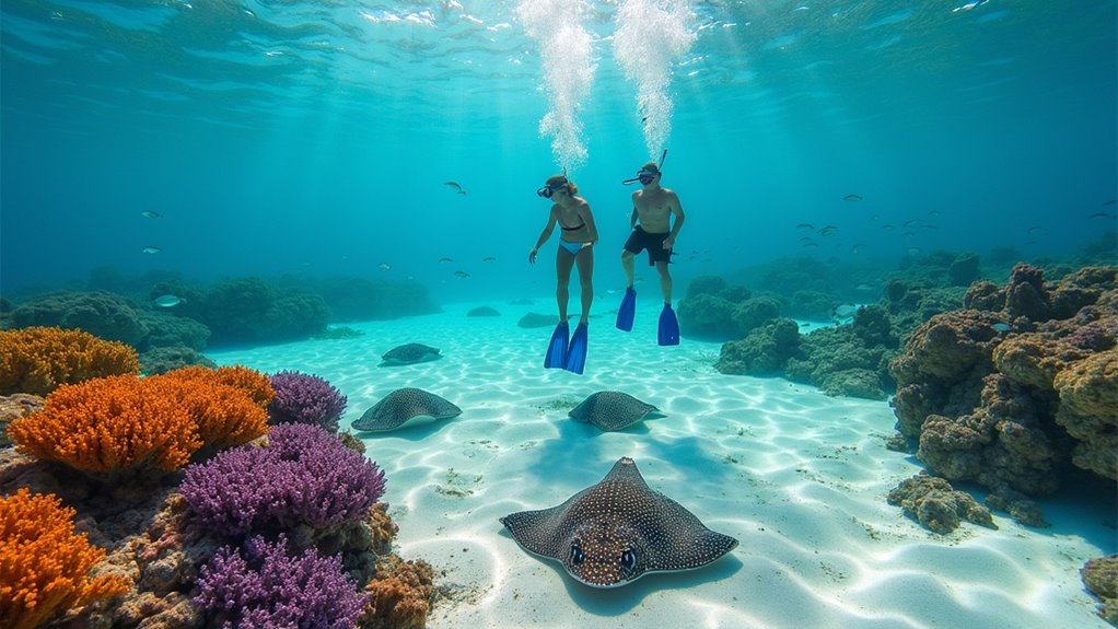 snorkeling at bowman s beach