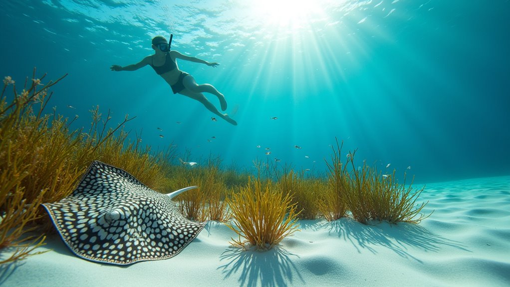snorkeling gear and guided tours