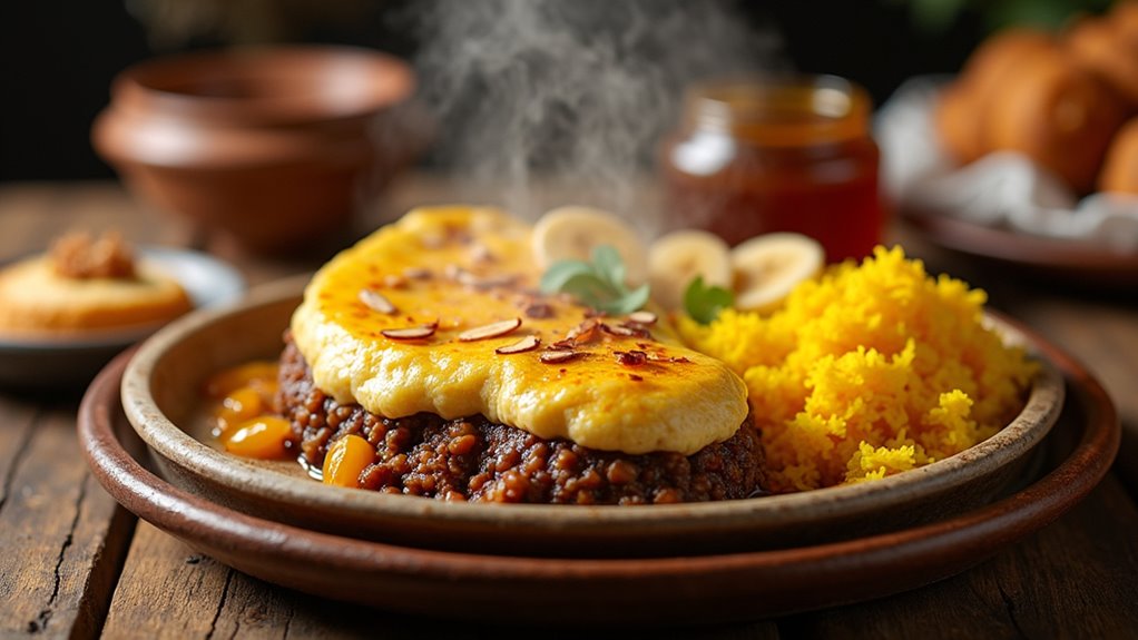 south african curry custard