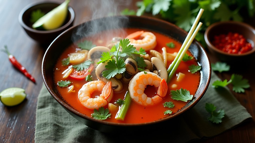 spicy sour prawn soup