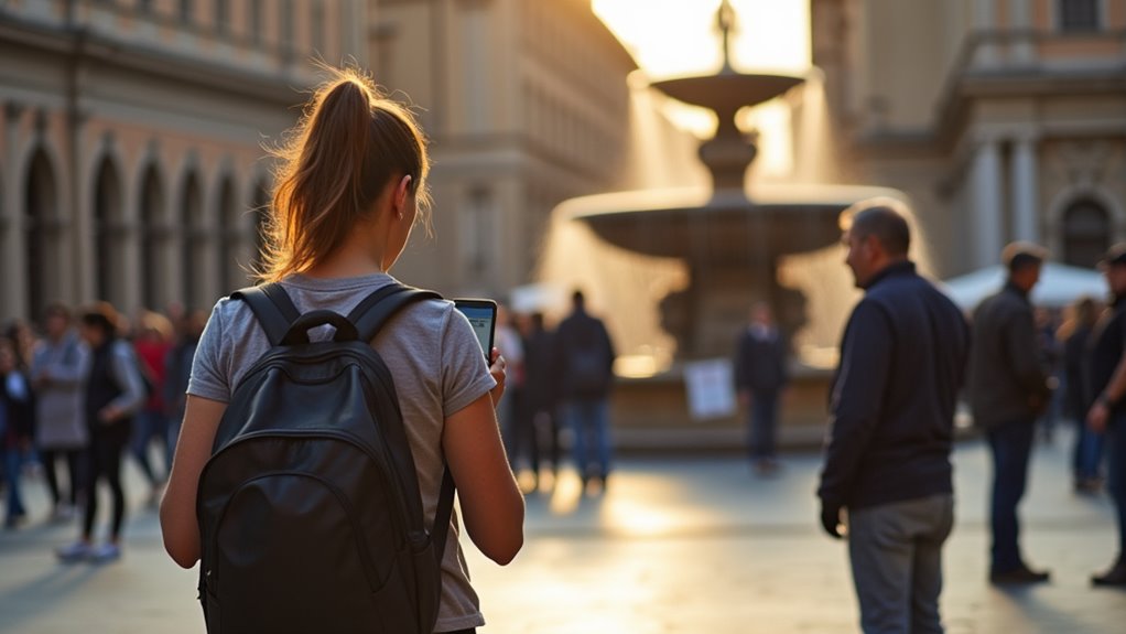 stay alert in busy hotspots
