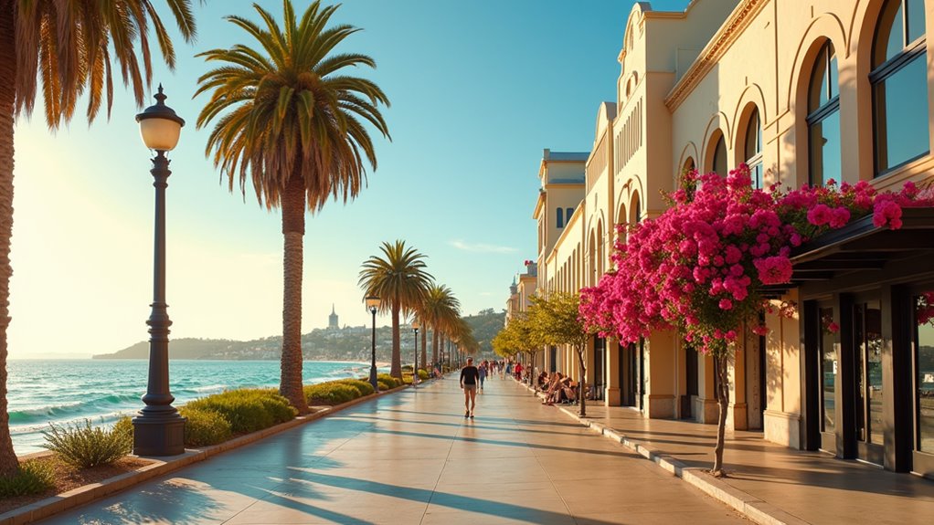 sunlit art deco paradise