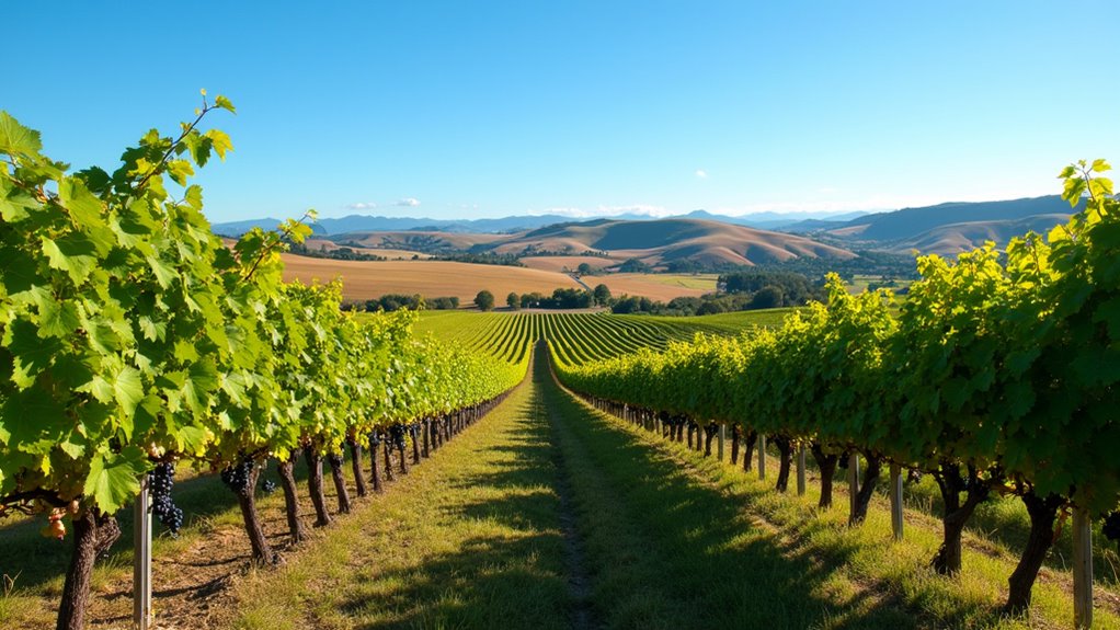 sunny marlborough wine region