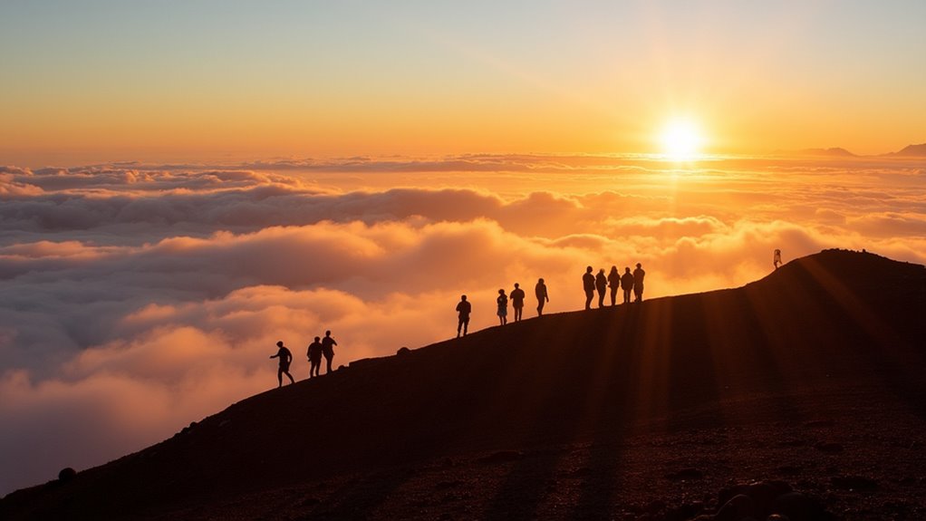 sunrise at haleakal summit