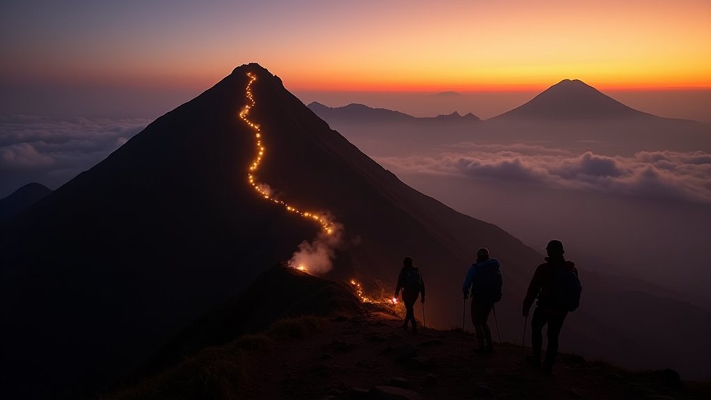 sunrise trek volcanic views