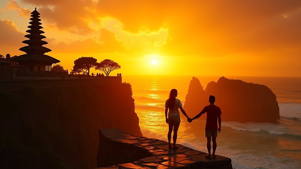 sunset cliff dance romance