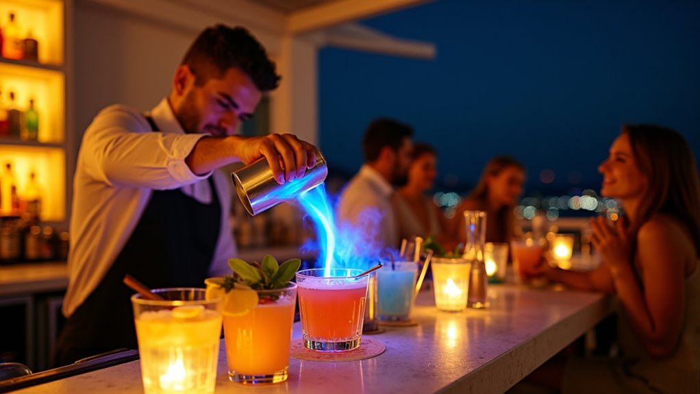 sunset views signature cocktails
