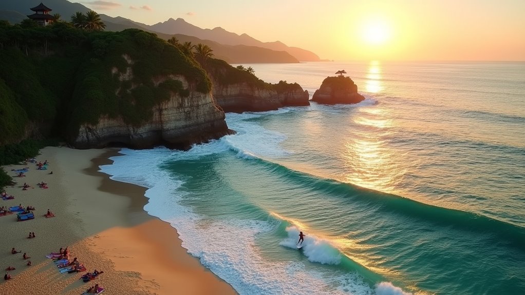 surf sunsets and bali