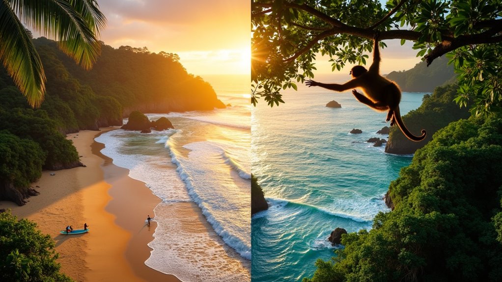 surfing and jungle adventure