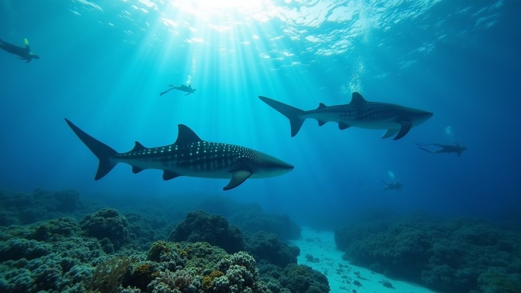 swim safely with whale sharks