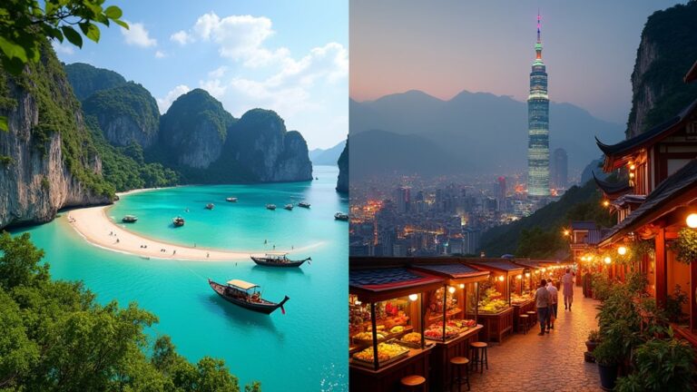 thailand vs taiwan travel comparison