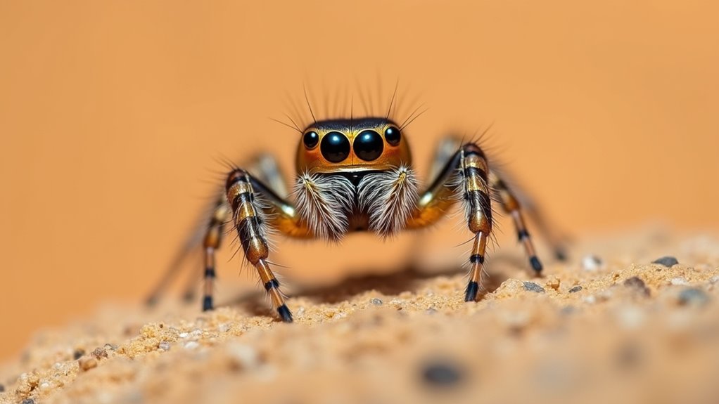 tiny jumping spider hunters