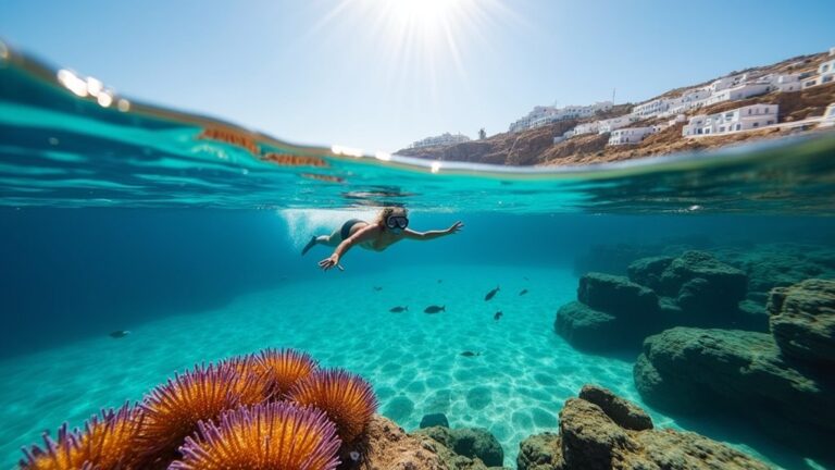 top snorkeling spots in mykonos
