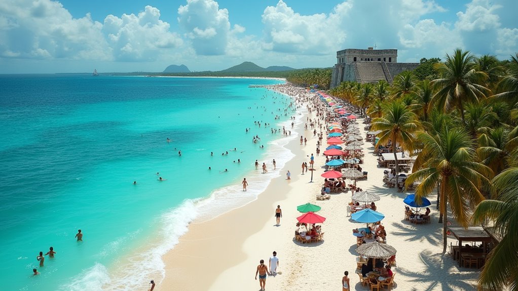 tourism surge in playa del carmen