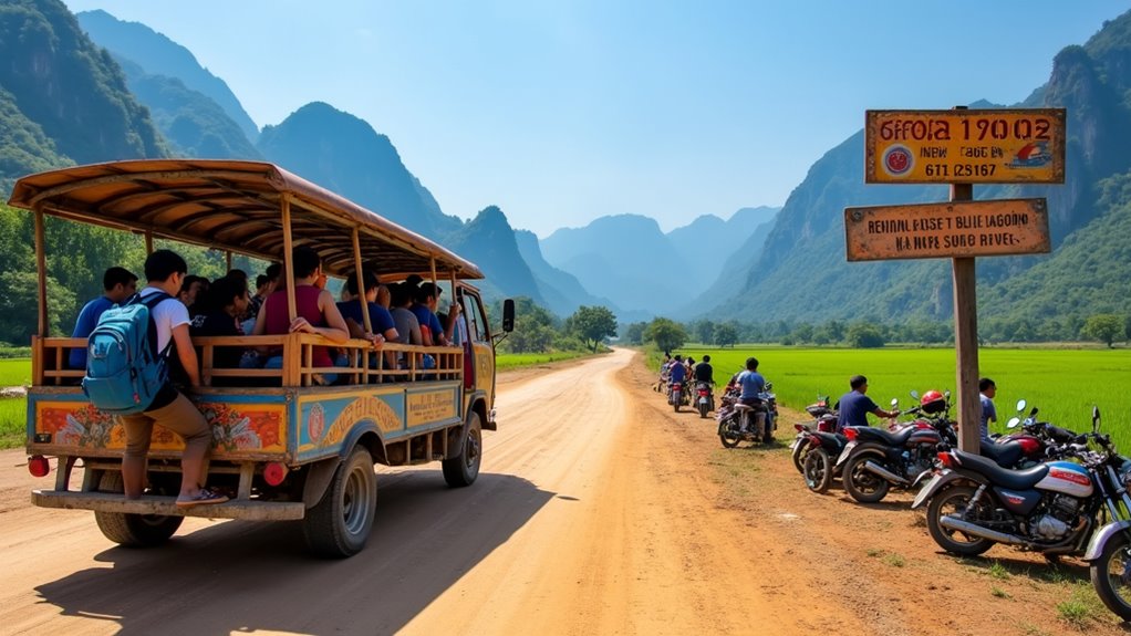 travel options for vang vieng