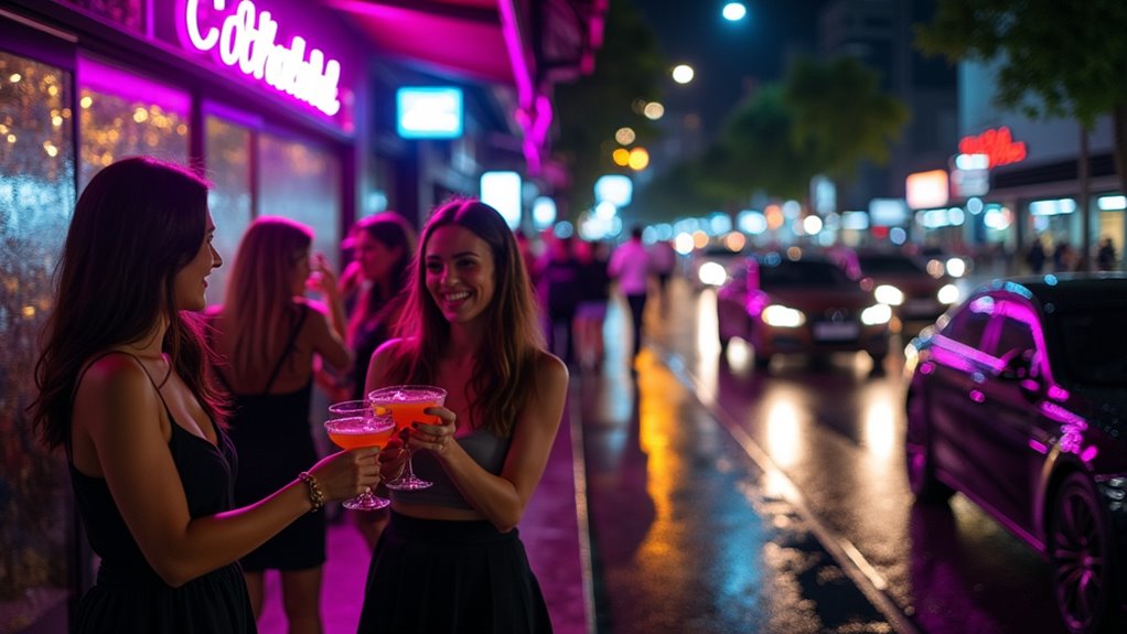 trendy upscale nightlife districts