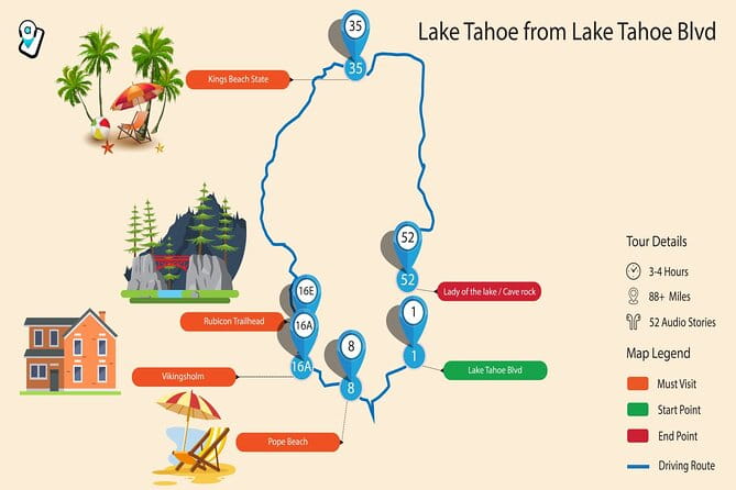 Ultimate Lake Tahoe Self-Guided Driving Audio Tour - An In-Depth Look at the Lake Tahoe Self-Guided Tour