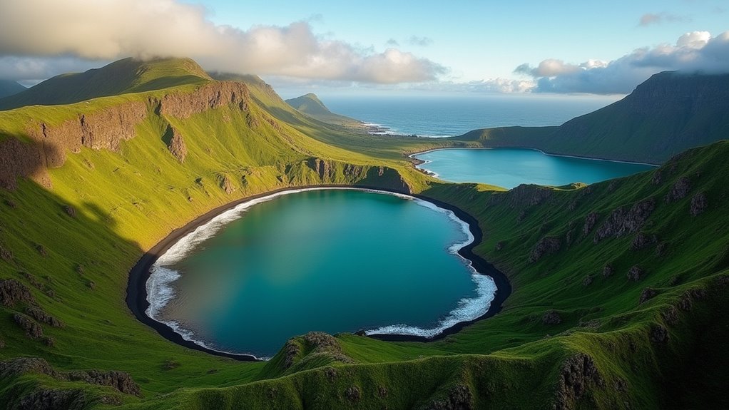 unspoiled volcanic island landscapes