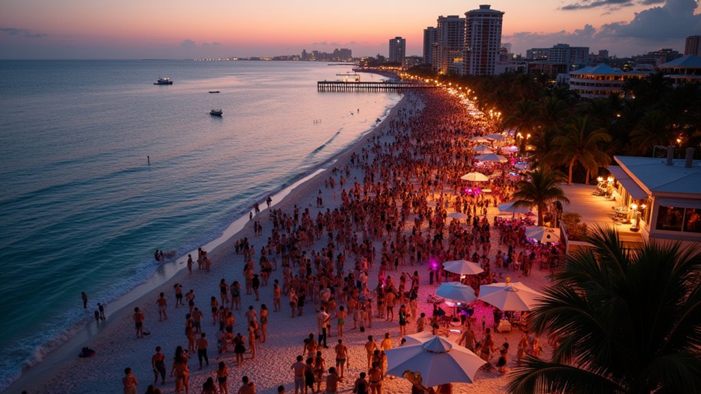 upscale beachfront spring break