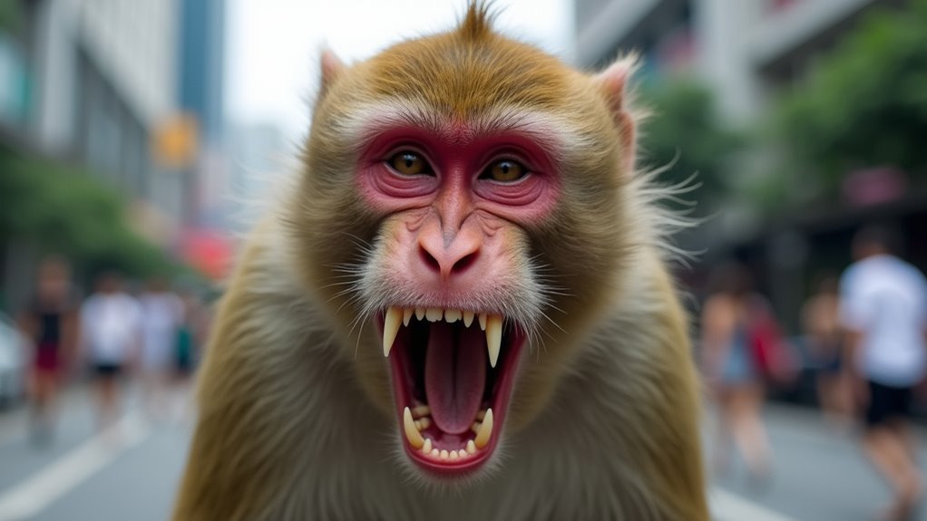 urban macaques pose threats
