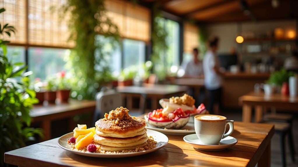 vegan local coffee breakfast
