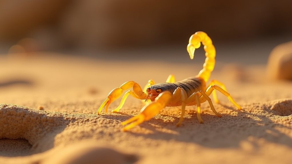 venomous desert dwelling scorpion danger