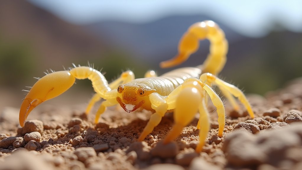 venomous small desert scorpion