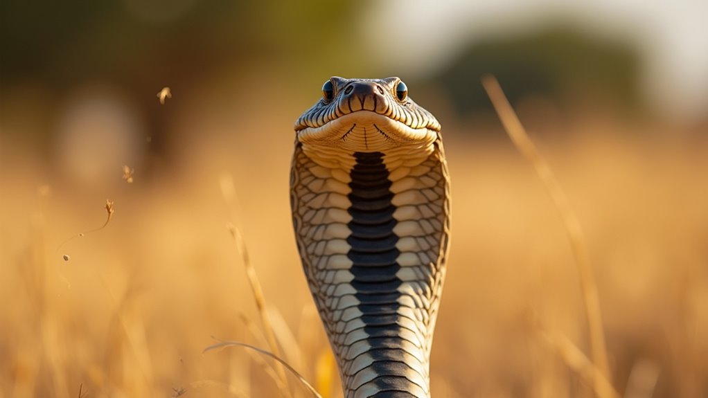 venomous spitting cobra defense