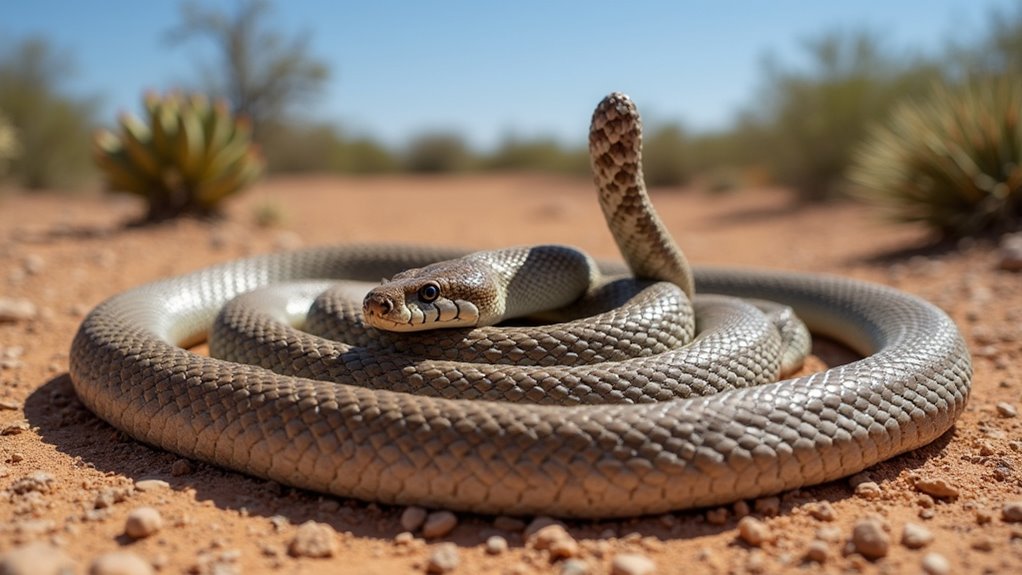 venomous texas desert rattlesnake