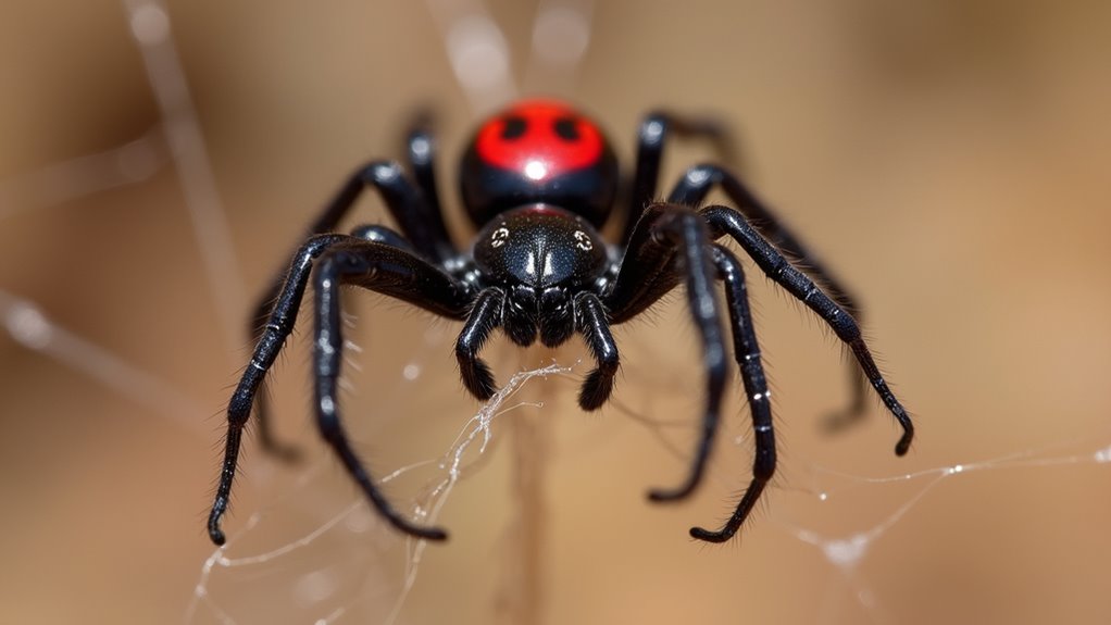 venomous web building nocturnal spiders