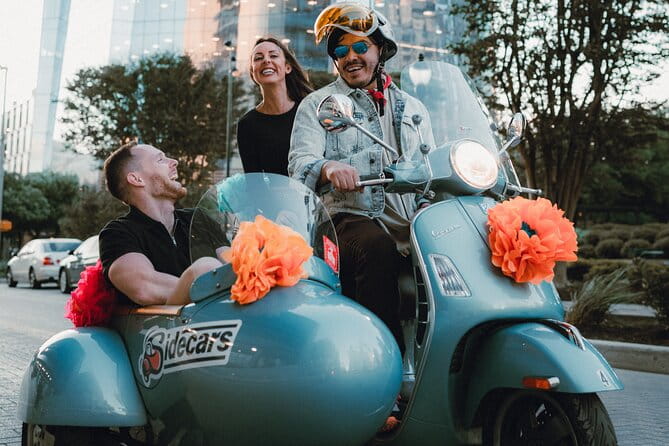 VESPA SiDECAR Tour in San Antonio with Tacos - An Exciting Alternative to Typical Tours