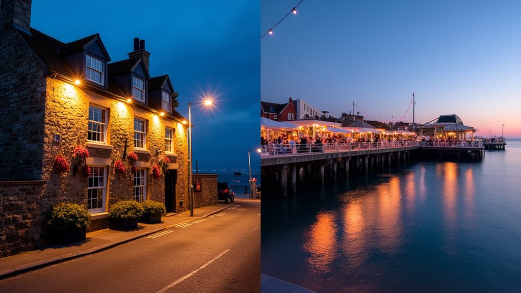 vibrant nightlife versus relaxed dining