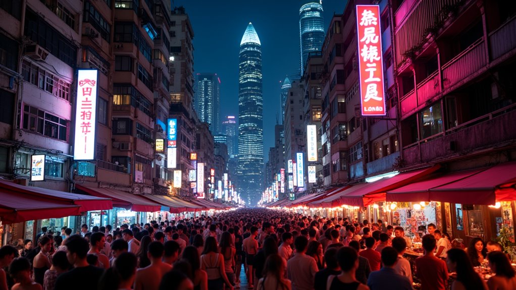 vibrant nightlife with diverse venues
