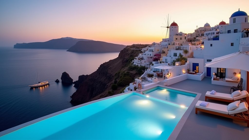 volcanic caldera cliffside views
