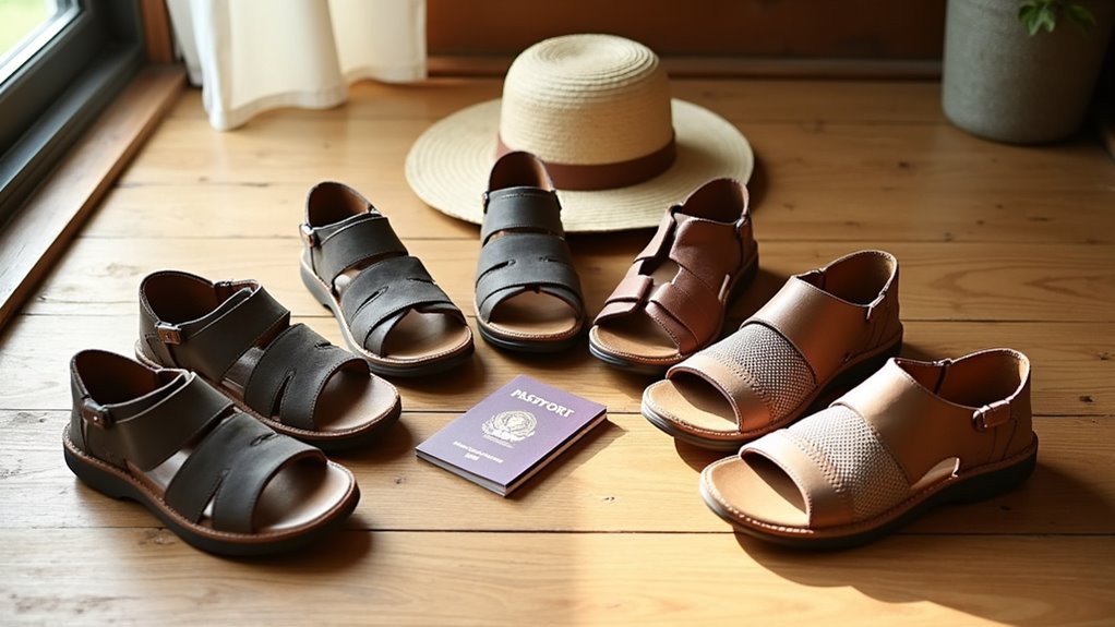 wide feet travel sandals