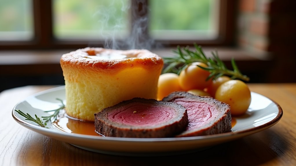 yorkshire pudding with roast beef