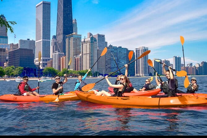 Chicago's Lake Michigan Downtown Kayak Rental at Ohio Street Beach - Paddling and Exploring